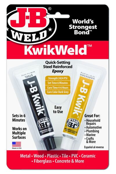 JB Weld 8276 Kwik Weld Hızlı Sertleşen Çelik Takviyeli Epoksi Çift Tüp 56 gr....