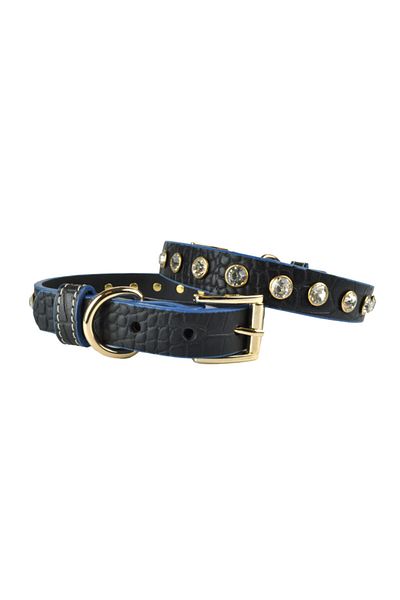 Bestie Elizabeth Medium Leather Dog Collar 45 cm