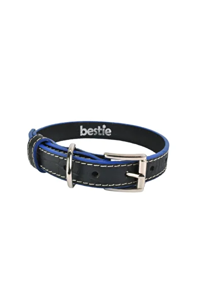 Bestie Panama Medium Leather Dog Collar 45 cm
