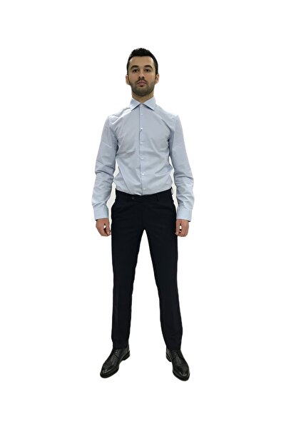 Alpıno Men's Navy Blue Fabric Trousers Movano-regular Fit