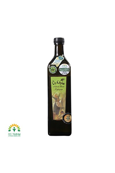 Öz Köyüm Naturel Sızma Erken Hasat Soğuk Sıkım Zeytinyağı 1 Lt - Siyah Cam