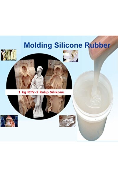 FOUR SEASON 1 Kg Rtv2 Kalıp Silikonu Ve Katalizör Beyaz 10 Shore
