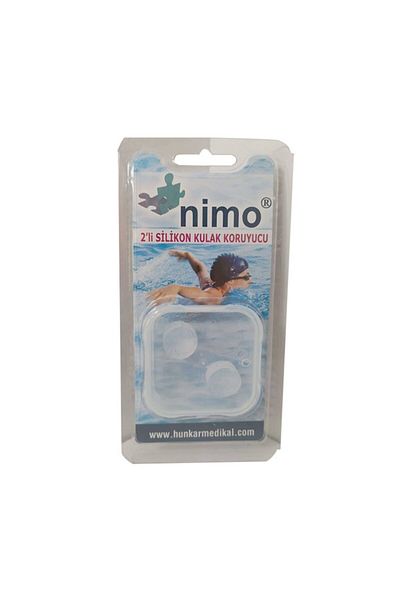 Nimo 2 Pieces Silicone Earplug Ear Protection Apparatus Spigot Pool Sea Airplane By Sungur Medical