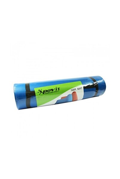 Povit Pilates Minderi, Yoga Mat 10 Mm ( 1 Cm ) - Mavi