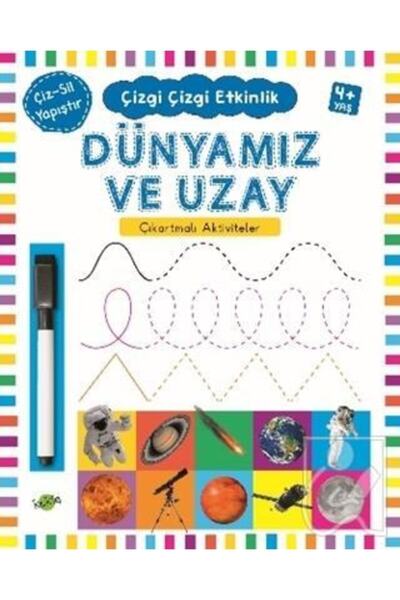 Kukla Yayınları Our World and Space Ages 4+ - Line Drawing Activity