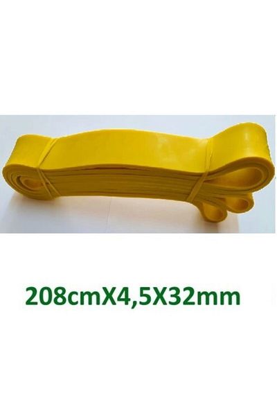 Dr. Cornell Povit Lpb32 Latex Power Band 32 مم مقاومة مطاطية صفراء مقاومة 32-45 نطاق طاقة 9-12 كجم