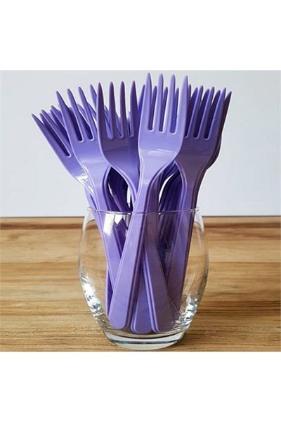 LOMİGA Hard Plastic Fork 25 Pieces