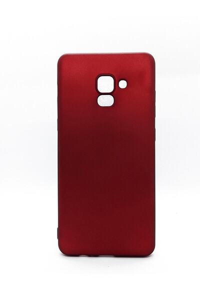 Molly Galaxy A8 Plus 2018 Bordo Mat Silikon Kılıf