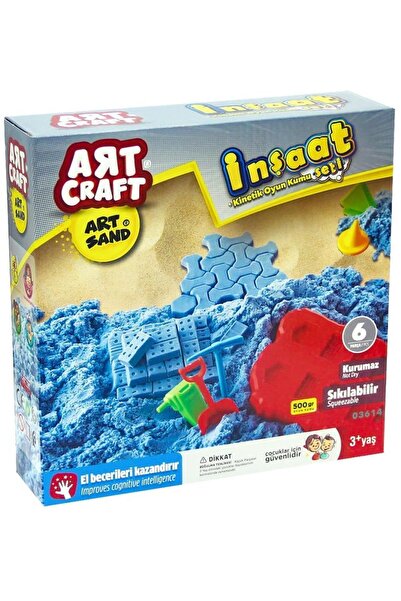 Genel Markalar Erkek Çocuk Art Craft Inşaat Kinetik Kum Oyun Seti 500 Gr - Tu...