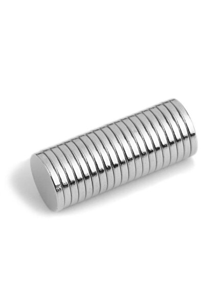 Dünya Magnet 25 Adet Çap 8mm X Kalınlık 1mm Yuvarlak Süper Güçlü Neodyum Mıkn...