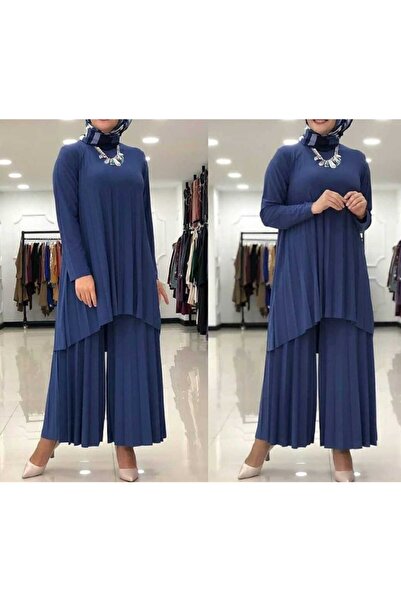 MODAMÜNASİP Kadın  Sandy, Piliseli Pantolonlu Takım