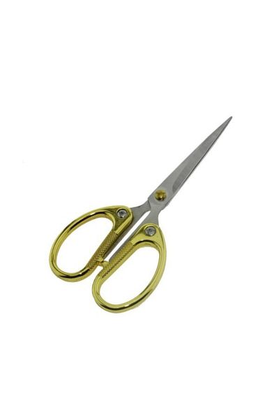 Aker Hediyelik Gold Colored Shiny Metallic Engagement Promise Scissors - Engagement Promise Scissors with Handle