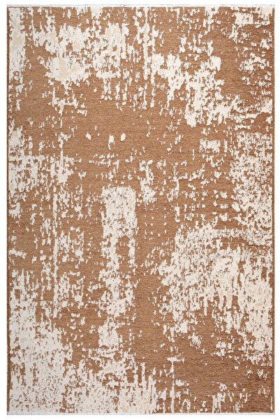 MYHOME HALI Moretti Side Bej Kahve Yıkanabilir Çift Taraflı Dokuma Modern Halı