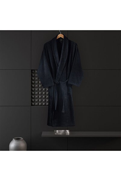 İzgi Concept Μπουρνούζι Micro Cotton Black Color Deep Collection με χαρακτηριστικά υψηλής απορρόφησης