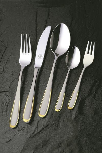 Genel Markalar Regina Mat Altın Solingen 96 Parça Kutulu Çatal Kaşık Bıçak Seti