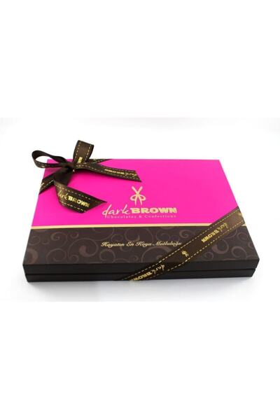 Dark Brown 48 Adet Kız İsteme Çikolatası El Yapımı 1. Sınıf Madlen