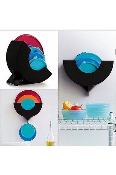 Tupperware Black Cover Organizer