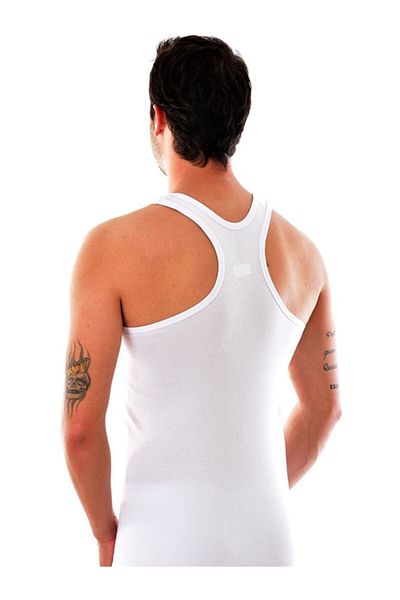 Tutku Ανδρικό εσώρουχο White Rib Rambo