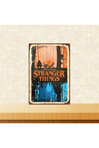 TAKIFİX Stranger Things A Netflix Retro Ahşap Tablo 20-30 cm