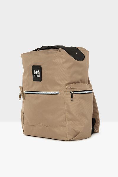 Bagmori Women's Mink Backpack with Belt Holder Pocket M000005577