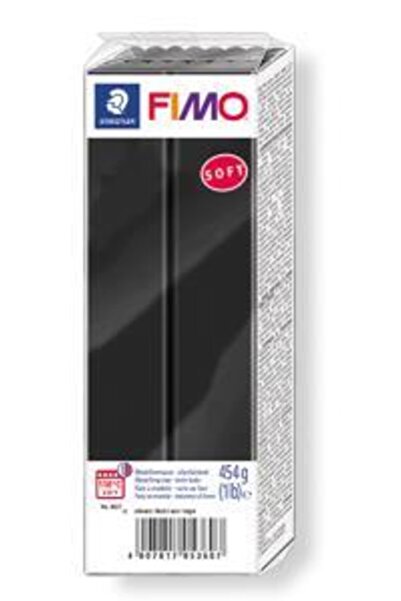 Staedtler Fimo Polimer Kil 454gr Soft Modelleme Kili Siyah / 8021-9
