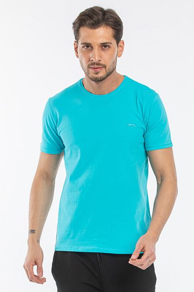 Slazenger Sannı Men's T-shirt Turquoise / Green St11te122