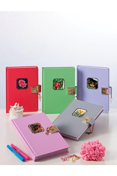 Bayındır Hatıra Defteri Kilitli Uğur Böceği Seri 128 Yaprak 14X20 Cm Bhe0491 ...