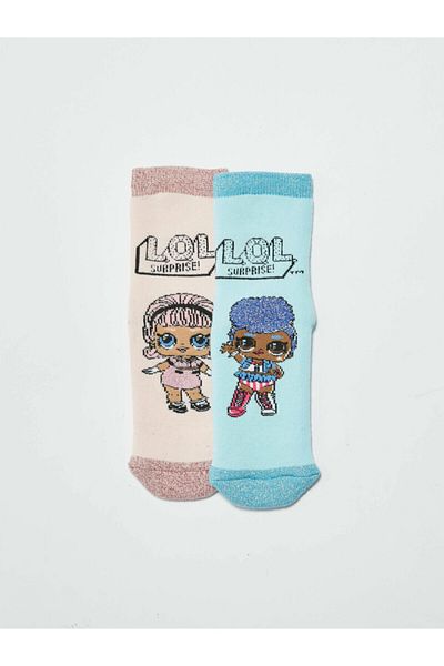 LC Waikiki LOL Women's Pink Fze Socks