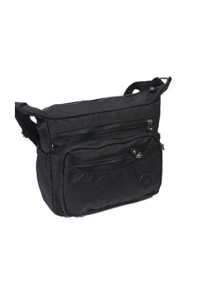Bevitton Geantă de umăr Crinkle Fabric B4120negru