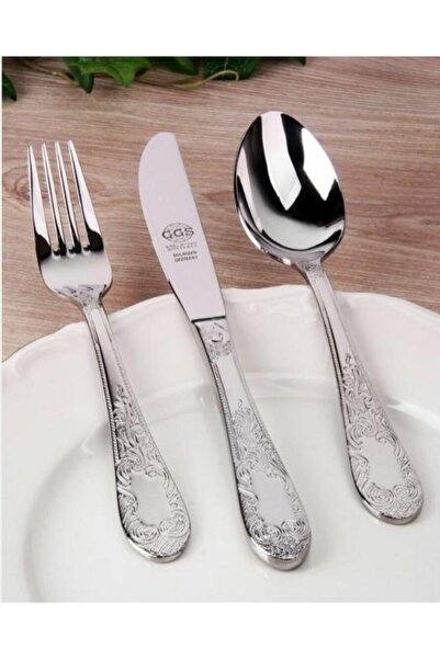 GGS Solingen Germany Ramona Parlak Gümüş 96 Parça Çatal Kaşık Bıçak Takımı