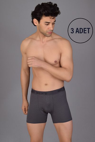 SOLFEJ BOXER Ανδρικά μποξεράκια Smoked Solfej 5 Pack Cotton-Lycra
