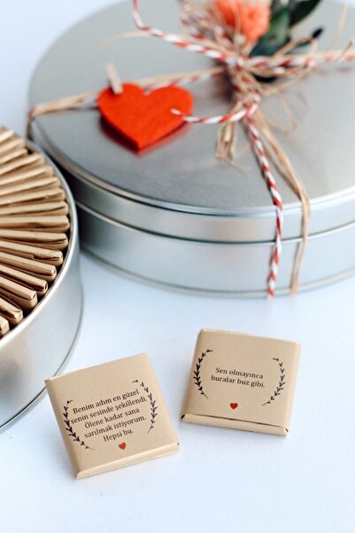 davetiyen Sevgililer Gününe Özel Çikolata Kutusu