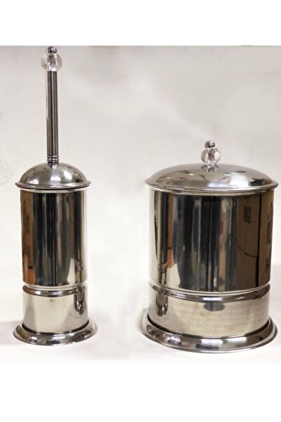 Meloni مجموعة فرشاة المرحاض الفاخرة المصنوعة من الكريستال المقاوم للصدأ ومزدوجة من الكروم