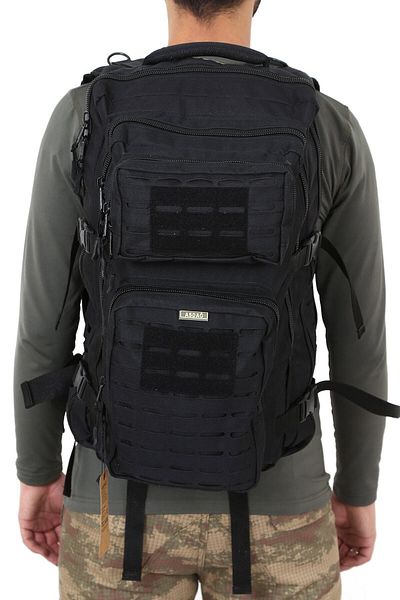 Silyon Askeri Giyim Tactical Outdoor 55 Liter Military Type Bag Black Color
