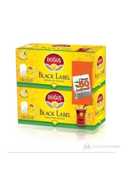 Doğuş Black Label Cup of Tea 25x2gr (2nd piece with 50% discount)