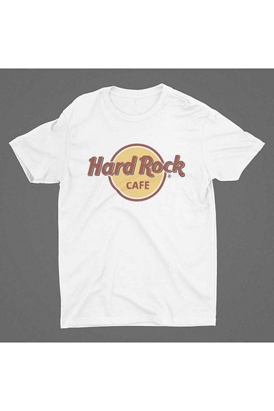 Bubus Μπλουζάκι τυπογραφίας Unisex White Hard Rock Cafe