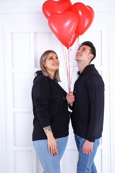 Seamoda Λεπτομέρεια κεντήματος με κουκούλα Partner Sweat-μαύρο