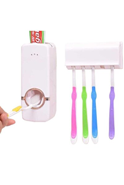 CMT Otomatik Diş Macunu Sıkacağı Ve 5'li Diş Fırçalığı