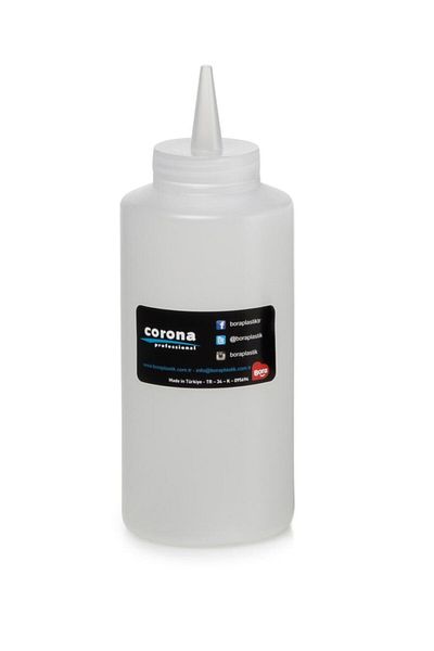 Bora Plastik Ketchup Mayonnaise Bottle with Lid 420 ml Transparent Sauce Bottle - Bo2100
