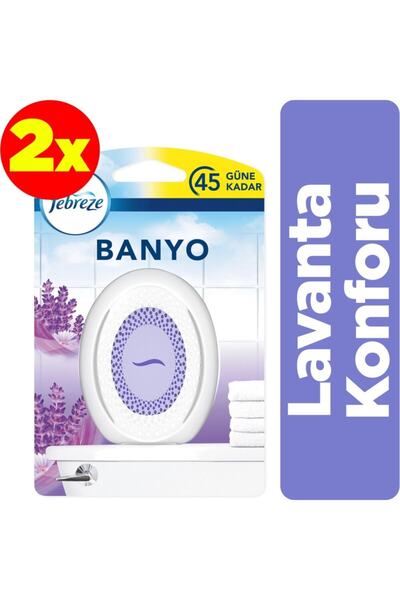 Febreze Hava Ferahlatıcı Banyo Oda Kokusu Lavanta X2