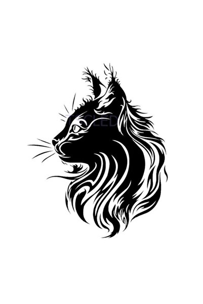 TSC Pet Cat Car Sticker Paste 15cm