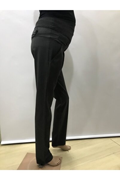 HaiModa Kadın Hamile Pantolonu Kumaş Gri