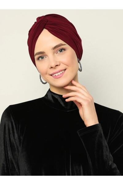 Mervin Şal Dolama Bone - Bordo - 10 -