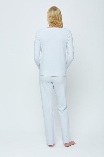 Motherway Set pijama pentru femei gravide albastru care alapteaza