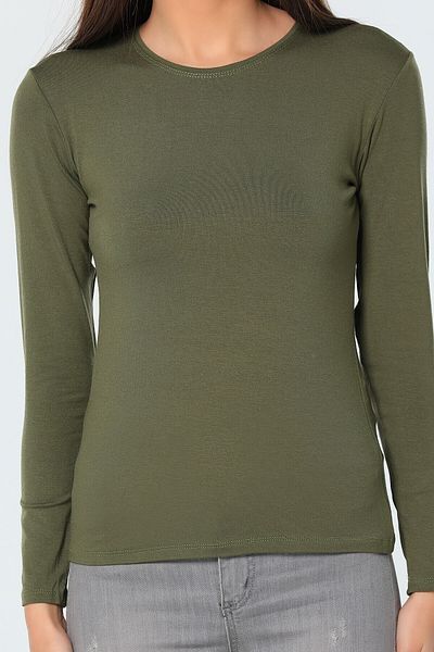 Ece Crew Neck Long Sleeve Green Bodysuit