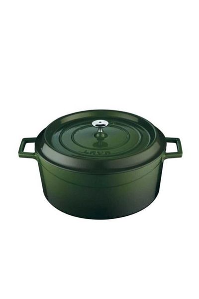 Lava Green Round Pot - 28 Cm, Lvytc28K2G 607Zseries