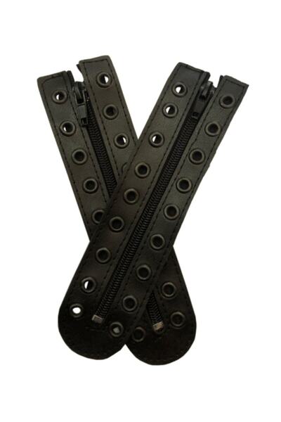 Genel Markalar Askeri Bot Fermuarı Çift Siyah Renk