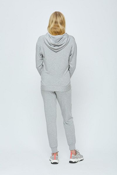 Motherway Women's Gray Hooded Maternity Tracksuit Set