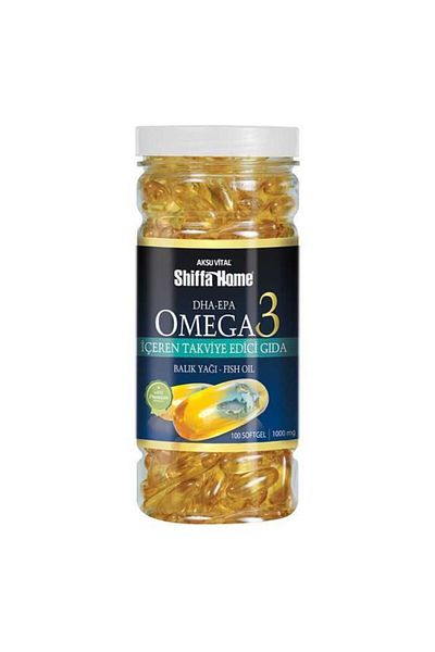 Shiffa Home Aksu Vital Omega 3 (1000 Mg) 100 Pieces