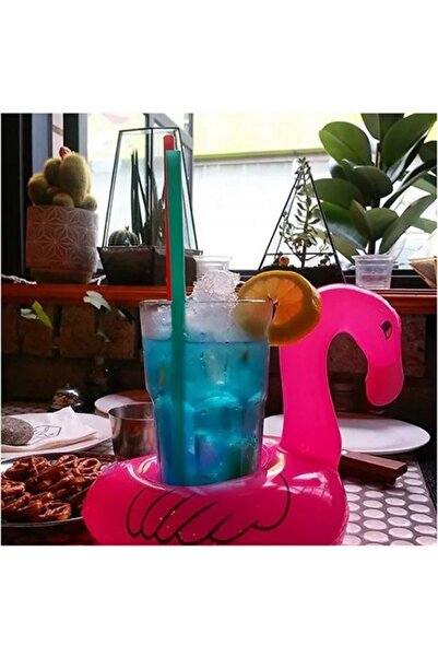 Techno phone Eğlenceyi Sevenlere Flamingo Şişme Deniz Havuz Bardak Tutucu Float Bar 18-22cm